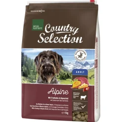 REAL NATURE Country Selection Alpine Dinde et bœuf alpin 4 kg^ Croquettes