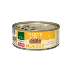 REAL NATURE Filet & Mousse Adult Poulet à l'huile de pépins de courge 12x85 g^ Nourriture Humide