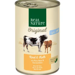 REAL NATURE Light Bœuf et veau 6x400 g^ Nourriture Humide