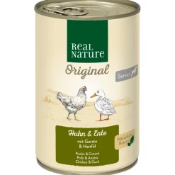 REAL NATURE Senior Poulet et canard 6x400 g^ Nourriture Humide