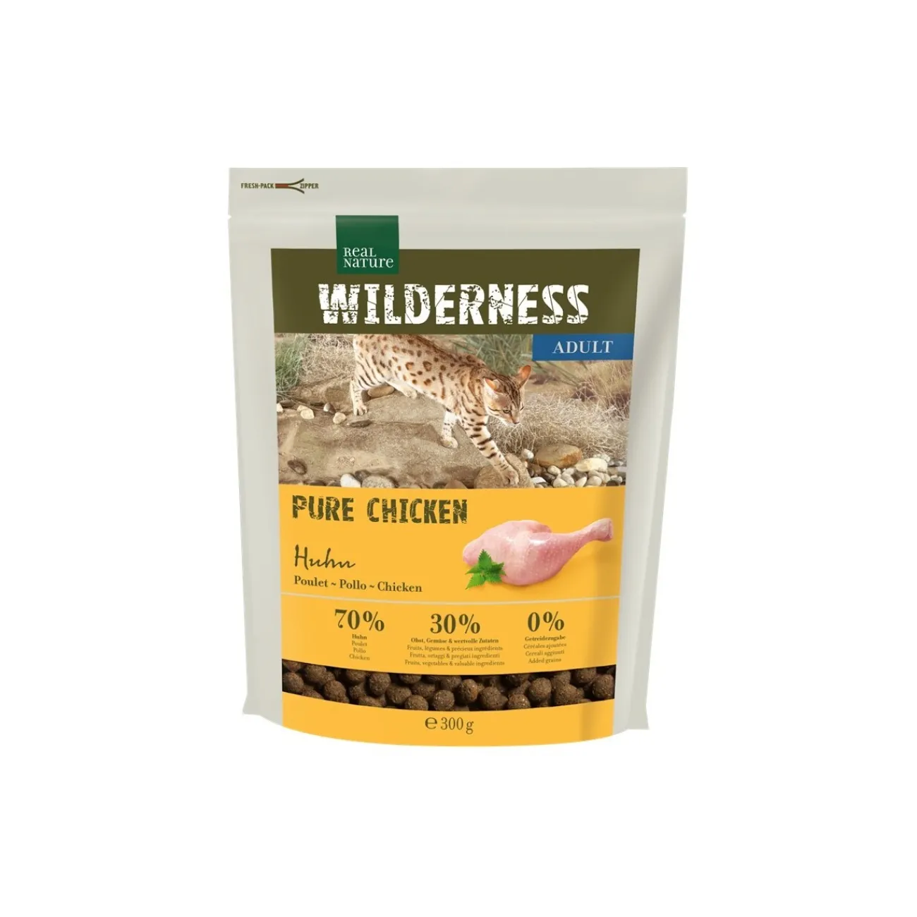 REAL NATURE WILDERNESS Adulte Pure Chicken 300 g^ Croquettes Pour Chat