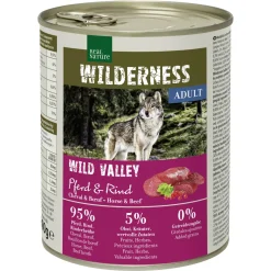 REAL NATURE WILDERNESS Adult Wild Valley Cheval et Bœuf 6x800 g^ Nourriture Humide