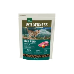 REAL NATURE WILDERNESS Dark Fjord Adult au cerf, au sanglier et à la volaille 300 g^ Croquettes Pour Chat