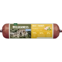 REAL NATURE WILDERNESS Junior Saucisse Best Turkey - Dindon au sarrasin & pomme 800 g^ Nourriture Humide|Nourriture