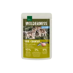REAL NATURE WILDERNESS Junior True Country Poulet avec Saumon 12x100 g^ Nourriture Humide|Nourriture