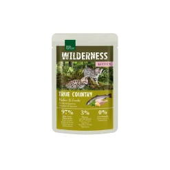 REAL NATURE WILDERNESS Kitten 12 x 85 g True Country Huhn & Lachs^ Nourriture Humide|Nourriture
