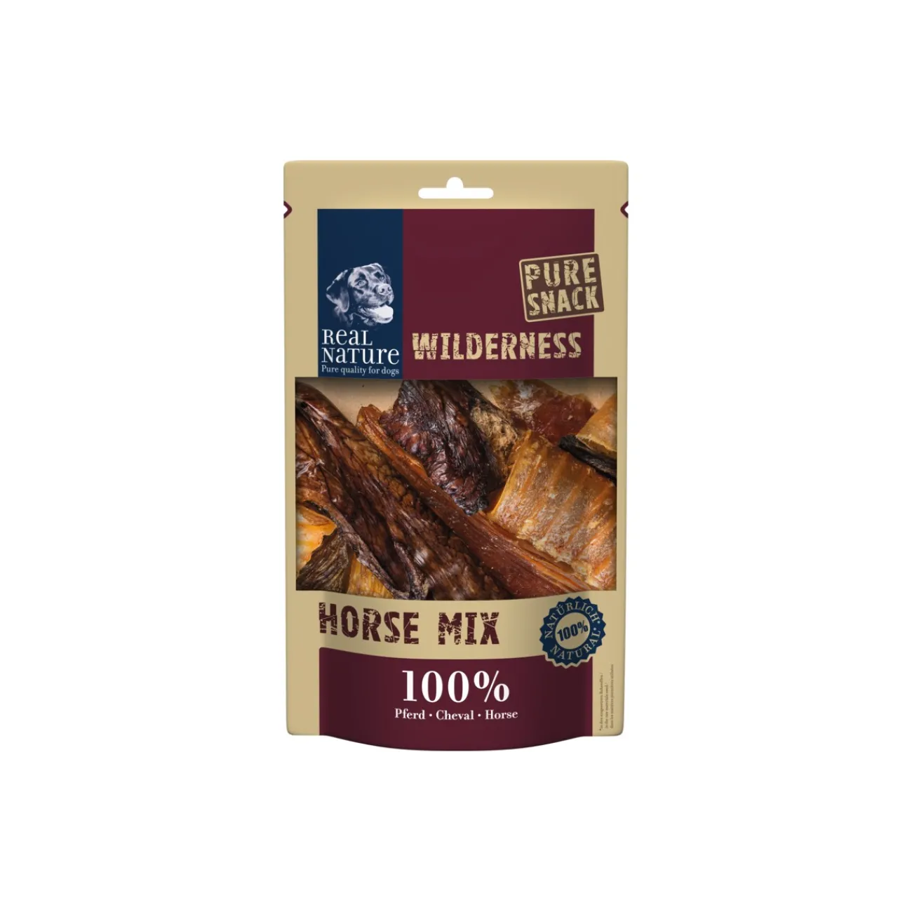 REAL NATURE WILDERNESS Pure Snack Mélange au cheval 150 g^ Friandises