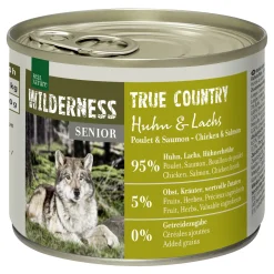 REAL NATURE WILDERNESS Senior True Country Huhn & Lachs 6x200 g^ Nourriture Humide