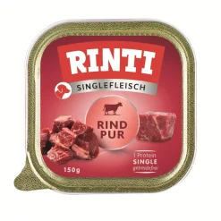 RINTI Singlefleisch nourriture humide pour chien, adulte, barquette. Pur bœuf 10x150 g^ Nourriture Humide