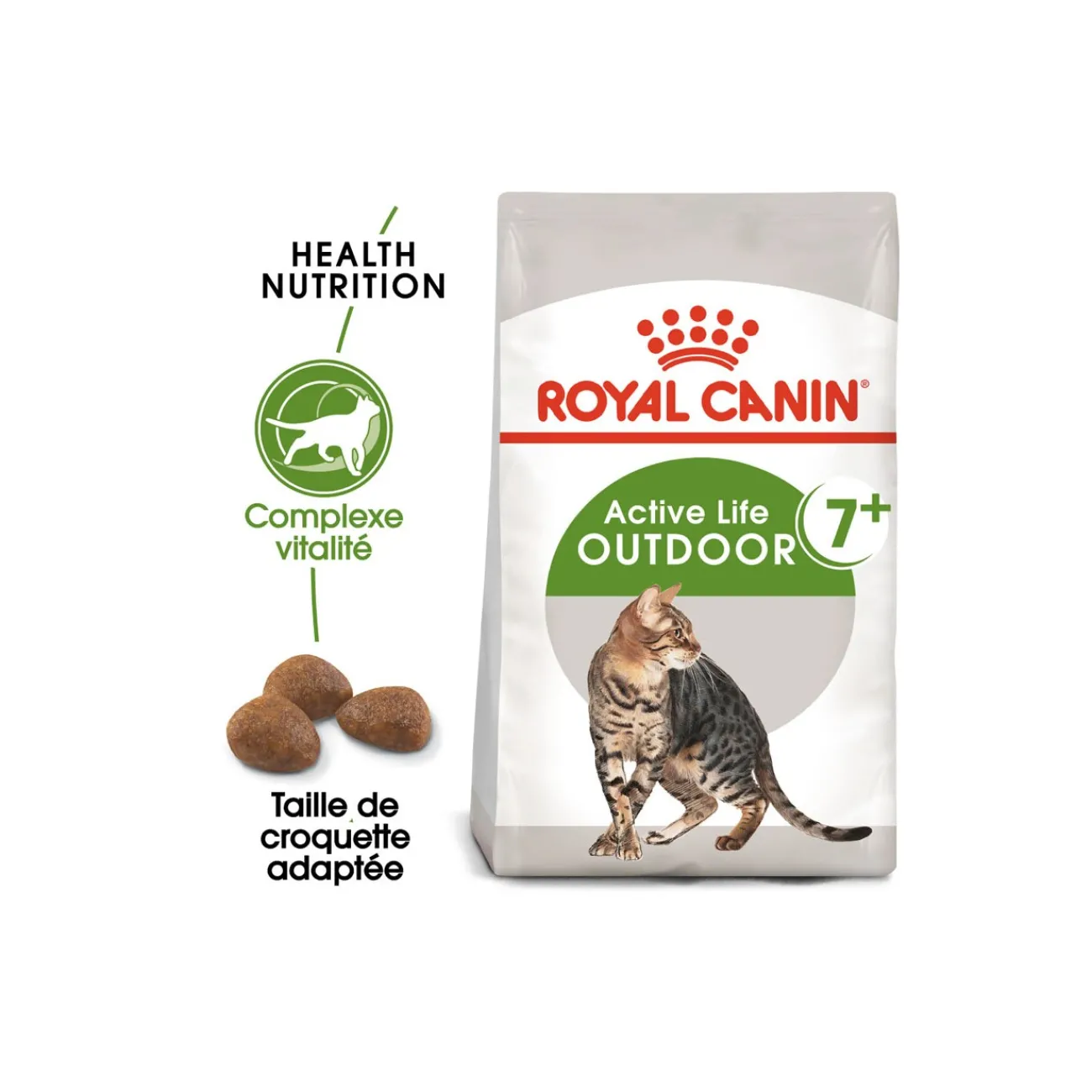 ROYAL CANIN Outdoor 7+ Croquettes Chat 2 kg^ Croquettes Pour Chat