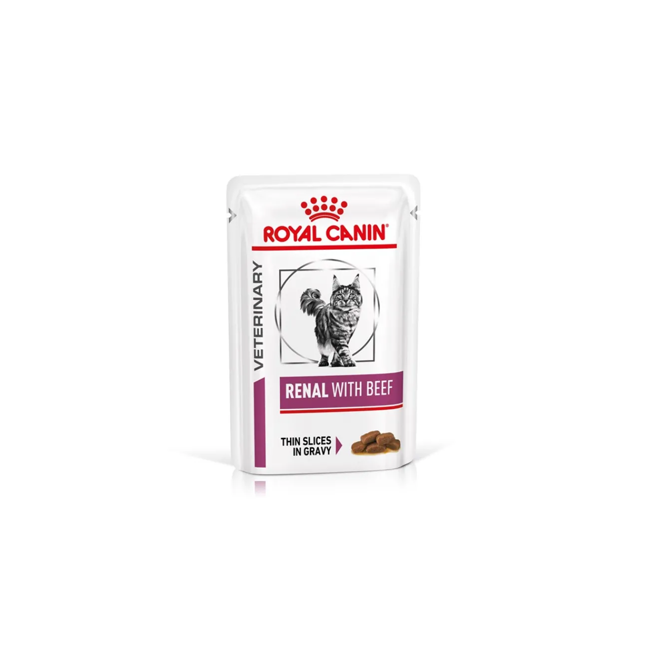 ROYAL CANIN Veterinary Renal Nourriture humide Chat 12x85g Bœuf^ Régime Rénal|Nourriture Humide