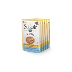 Schesir Soupe 6 x 85 g Thon aux calamars^ Nourriture Humide