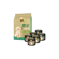 SELECT GOLD Ensemble d'alimentation mixte pour adultes Mini 7 pièces.^ Croquettes|Nourriture Humide