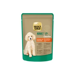 SELECT GOLD Nourriture humide pour chien Sensitive Adult Dinde au topinambour 12x100 g^ Nourriture Humide