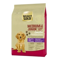 SELECT GOLD Sensitive Junior Medium agneau/saumon/pommes de terre 1 kg^ Croquettes|Nourriture