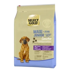 SELECT GOLD Sensitive Maxi Junior agneau/saumon/pommes de terre 4 kg^ Croquettes|Nourriture