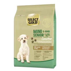 SELECT GOLD Sensitive Mini Senior à l’agneau & au riz 1 kg^ Croquettes