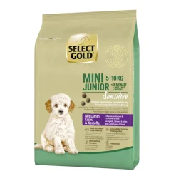 SELECT GOLD Sensitive Mini Junior agneau/saumon/pommes de terre 1 kg^ Croquettes|Nourriture