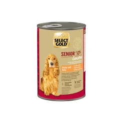 SELECT GOLD Sensitive Senior Poulet et riz 6x400 g^ Nourriture Humide