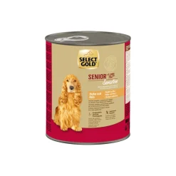 SELECT GOLD Sensitive Senior Poulet et riz 6x800 g^ Nourriture Humide