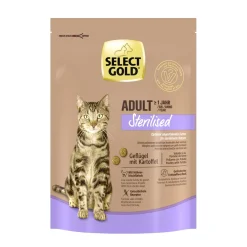 SELECT GOLD Sterilised Adult Volaille & riz 300 g^ Croquettes Pour Chat