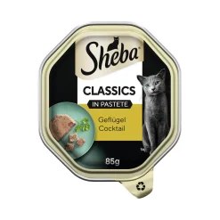 Sheba Classics en pâté 22x85g Cocktail de volaille^ Nourriture Humide