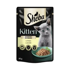 Sheba Kitten en sauce 28 x 85 g Poulet^ Nourriture Humide|Nourriture
