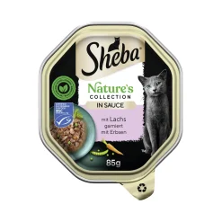 Sheba Nature ́s Collection 22 x 85 g en sauce Saumon aux petits pois^ Nourriture Humide