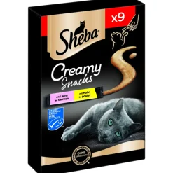 Sheba Sachets Creamy Snacks 7 x 9 x 12 g Poulet & saumon^ Friandises