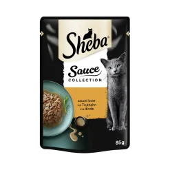 Sheba Sauce Collection Sauce Lover 28 x 85 g Dinde^ Nourriture Humide