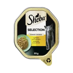 Sheba Selection en sauce au poulet et à la dinde 22 x 85 g^ Nourriture Humide