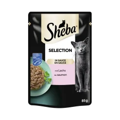 Sheba Selection en sauce 28 x 85 g Saumon^ Nourriture Humide