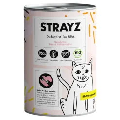 STRAYZ BIO 6x400 g Canard et patate douce^ Nourriture Bio