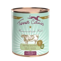 Terra Canis sans céréales Adult 6x800g Bœuf aux courgettes, à la courge et à l’origan^ Nourriture Humide