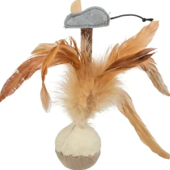 Trixie Balle à ressort Squieky de avec souris^ Jouets Souris Et Balles Pour Chats