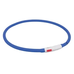 Trixie Flash anneau lumineux USB, XS-XL 70 cm/ø 10 mm bleu^ Colliers|Securité Dans L'Obscurité