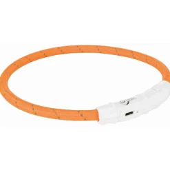 Trixie Flash anneau lumineux USB, nylon orange XS–S^ Colliers|Securité Dans L'Obscurité