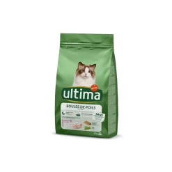 Ultima Boules de poils avec de la Dinde 1,5 kg^ Croquettes Pour Chat