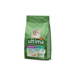 Ultima Stérilisé Light in fat avec du Poulet 1,5 kg^ Croquettes Pour Chat