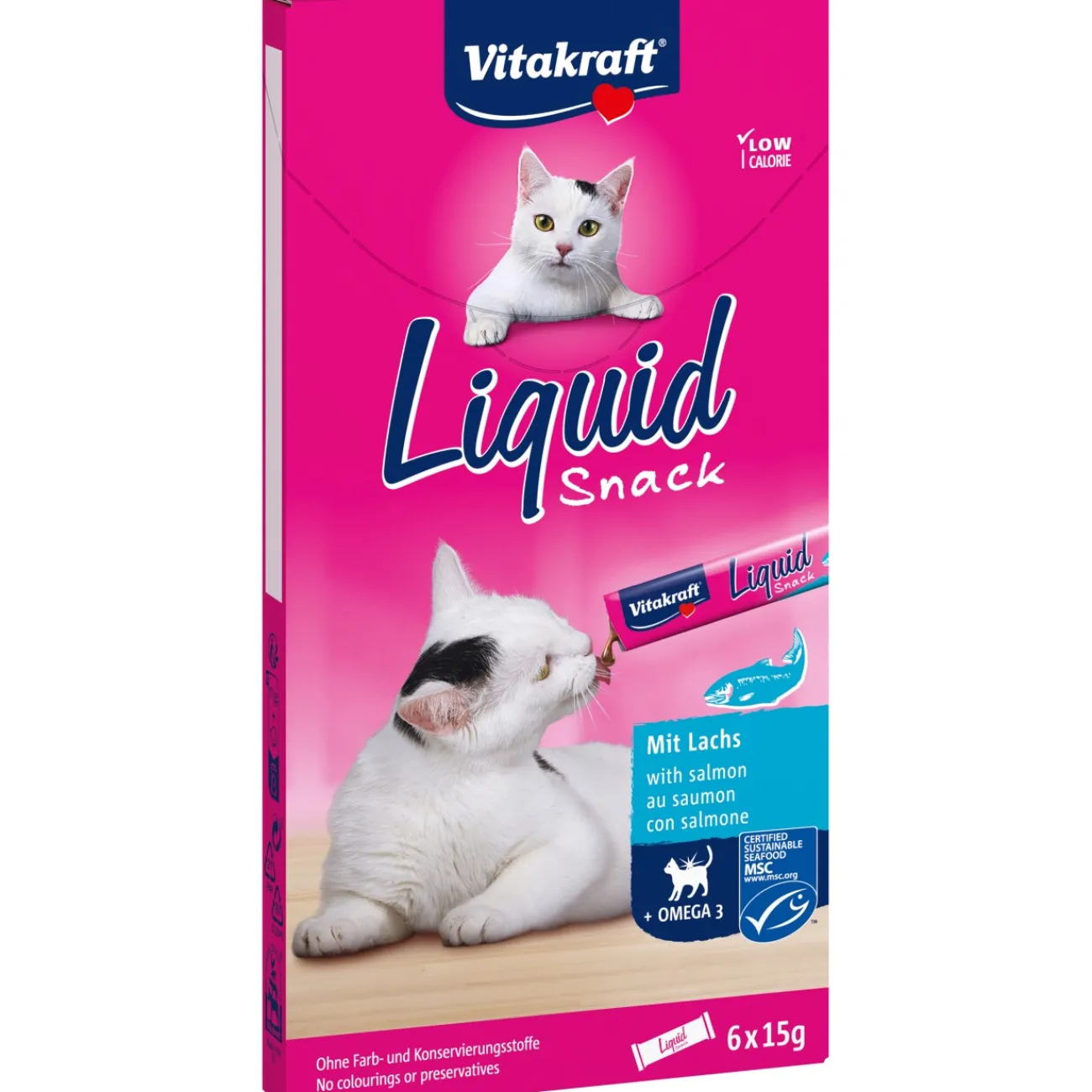 Vitakraft Friandise liquide Cat 11x6 pièces au saumon 66x15 g^ Friandises