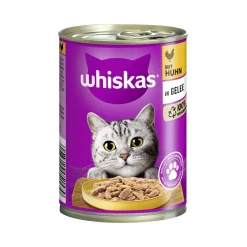 Whiskas Adult 1+ Gelée 12 x 400 g Poulet^ Nourriture Humide