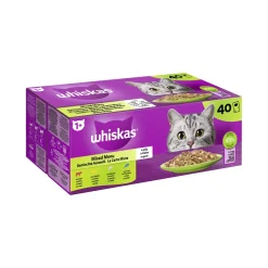 Whiskas Mega Pack 1+ Sélection mixte en gelée 40 x 85 g^ Nourriture Humide