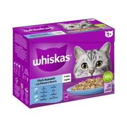 Whiskas Multipack 1+ Sélection de poisson en gelée 12 x 85 g^ Nourriture Humide