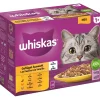 Whiskas Multipack 1+ sélection de volaille en gelée 12 x 85 g^ Nourriture Humide