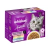 Whiskas Nourriture humide pour chat adulte, Multipack, 1+ Sélection variée, en sauce 12x85 g^ Nourriture Humide