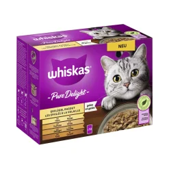 Whiskas Pure Delight Multipack Ragoût de volaille en gelée 12 x 85 g^ Nourriture Humide