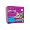 Whiskas Sachets Fraîcheur Les Poissons Favoris En Gelée Pour Chat Adulte 4 Variétés 24 x 85g^ Nourriture Humide