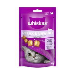 Whiskas Snack Relax & Unwind avec poulet 8x45 g^ Friandises