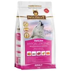 WOLFSBLUT Adult VetLine Hypoallergénique, cheval 2 kg^ Croquettes|Hypoallergénique