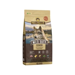 WOLFSBLUT Wild Duck Croquettes pour Chien Senior 12,5 kg^ Croquettes